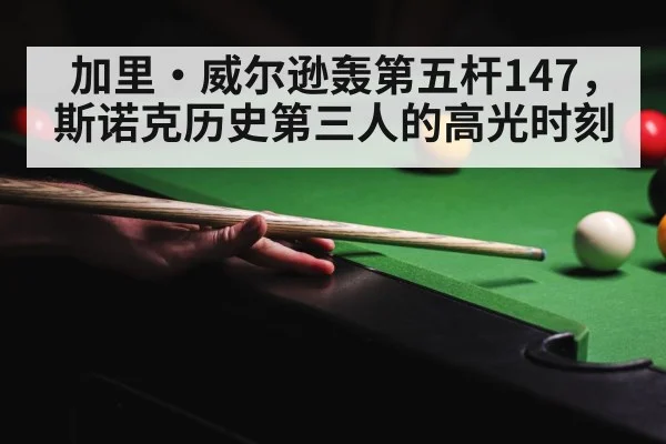 加里·威尔逊轰第五杆147，斯诺克历史第三人的高光时刻