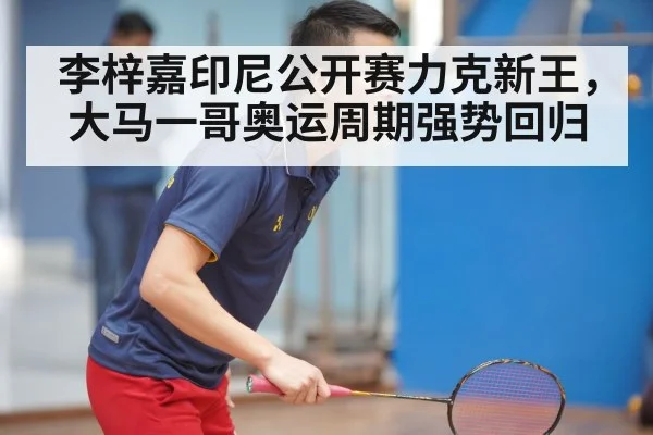 李梓嘉印尼公开赛力克新王，大马一哥奥运周期强势回归
